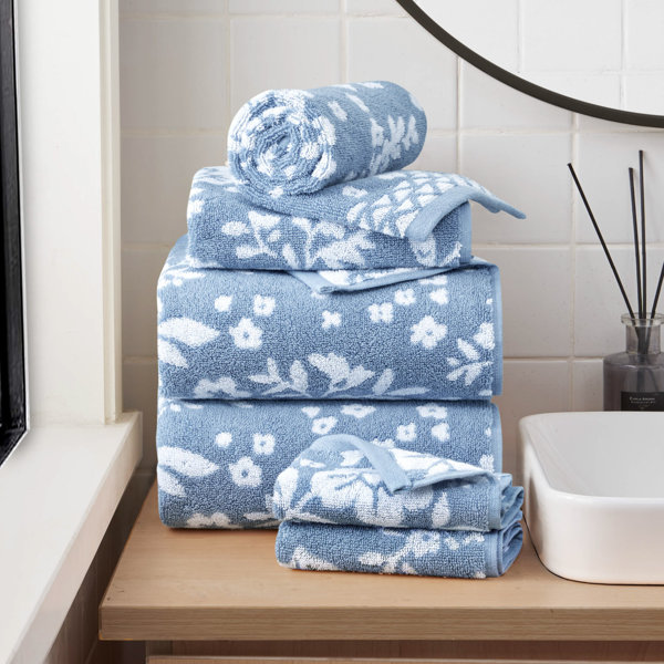 Playful Pups 2-pc Dog Paw store Print Bath Towels Set